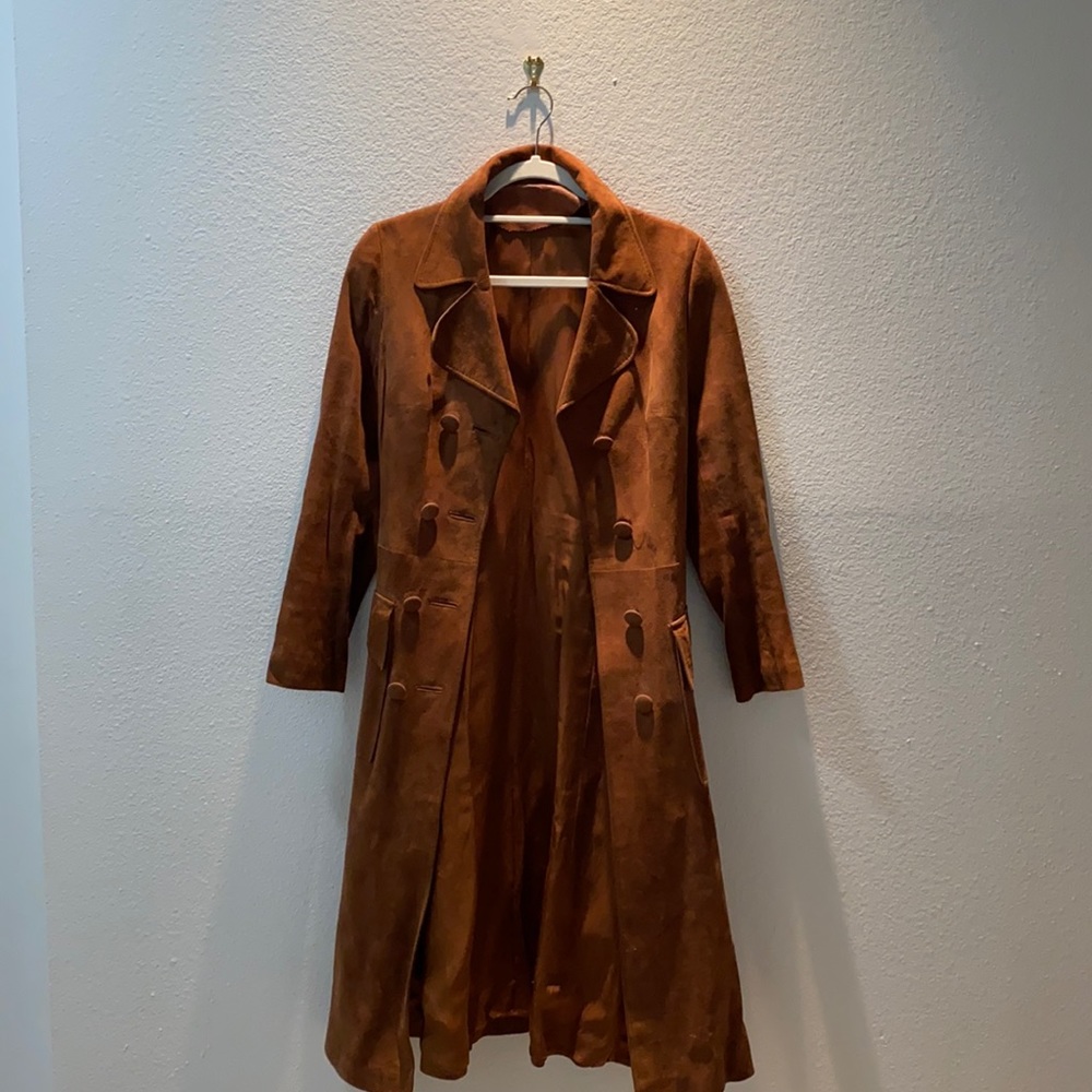 Real suede coat